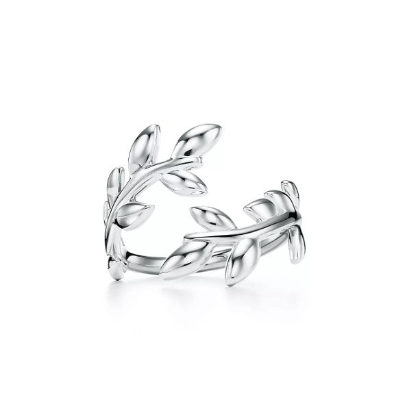 Olive Leaf Bypass Ring