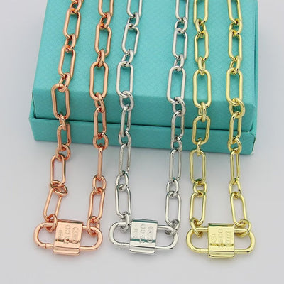 Medium Double Lock Necklace